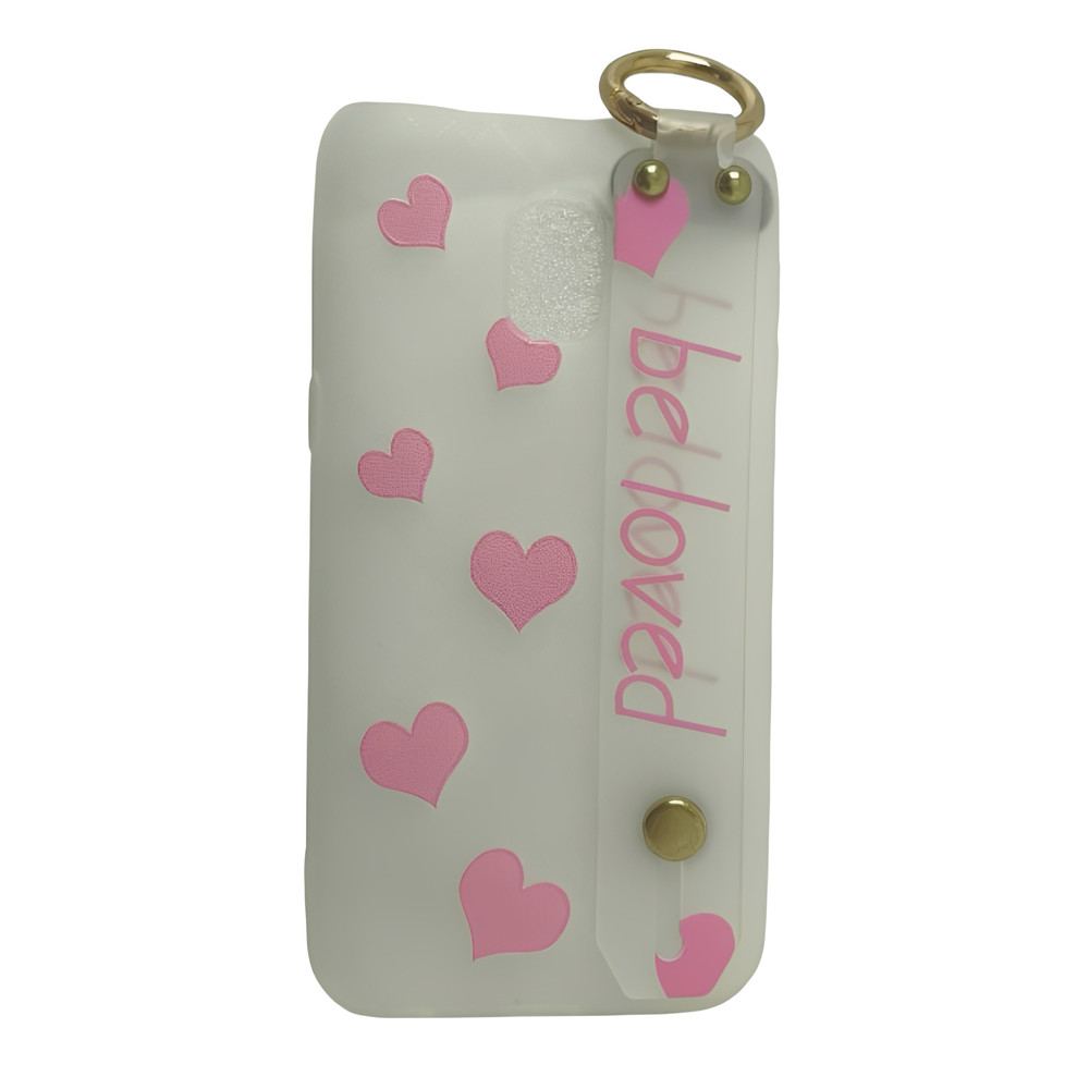 Capa do celular Samsung Galaxy J2 core coração rosa