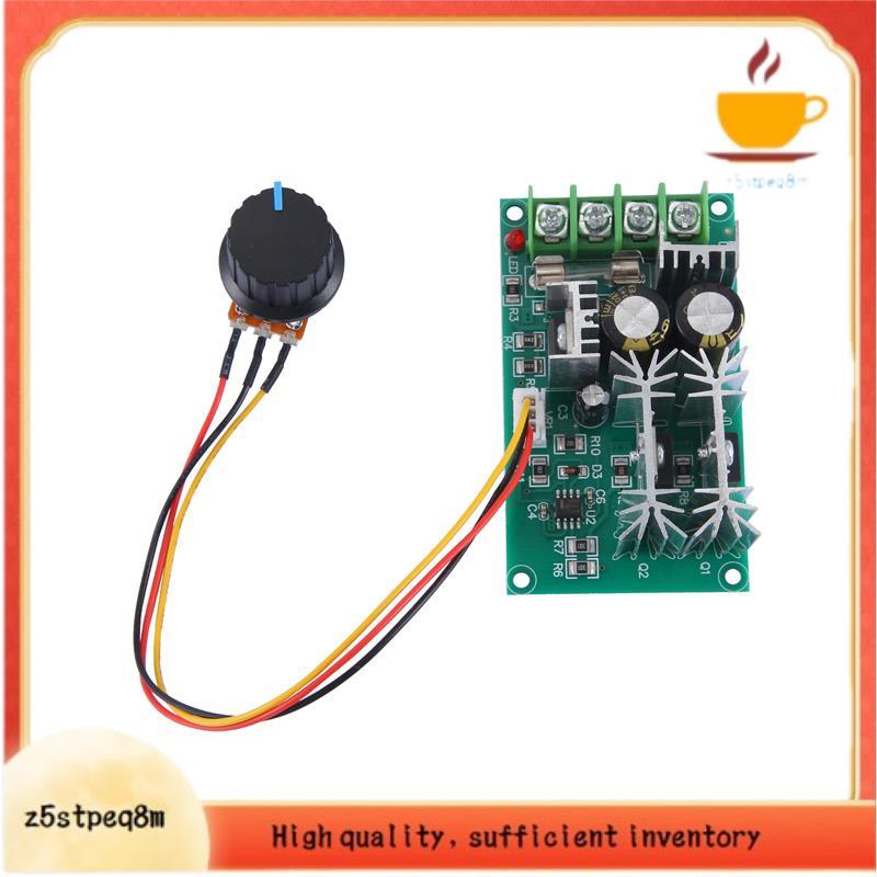 Controlador De Velocidade Do Motor 20A PWM DC 12V 24V 36V 48V Com Interruptor De Botão Potenciômetro