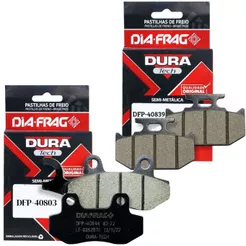 Kit Pastilhas de Freio Lander 250 Até 2015 / Teneré 250 Até 2015 Diafrag Dura Tech