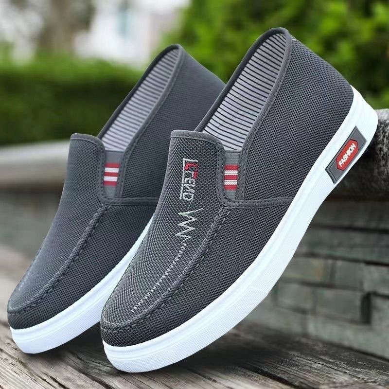 Sapatos masculinos antigos de pano de pequim sapatos masculinos outono novo estilo sapatos respiráveis sapatos de lona m
