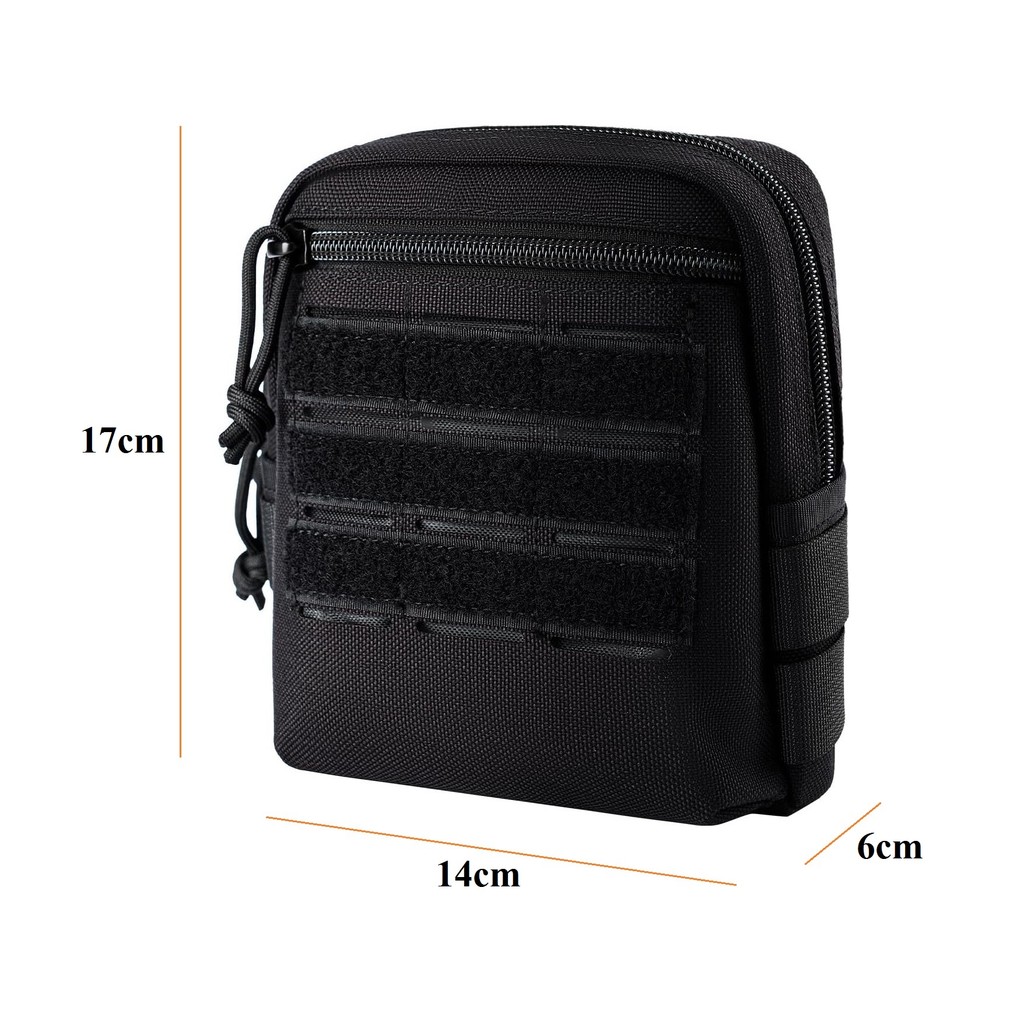 1.000D Nylon Esportes ao ar livre Lazer Diversos Cintura Bolsa MOLLE Bolsa Tática Carteira EDC 23cm Bolsa para Celular