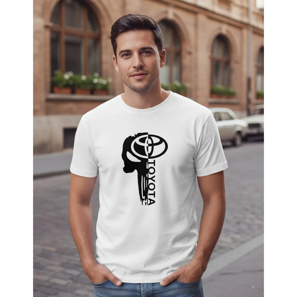 Camiseta Toyota 100% Algodão Camisa Toyota Skull