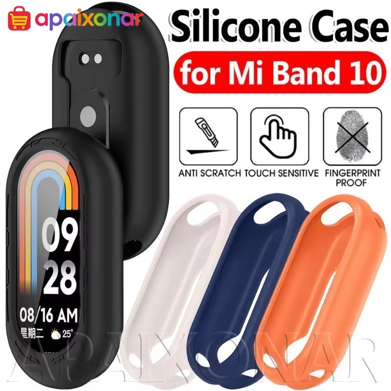 [Happt] Capa Protetora Para Xiaomi Mi Band 10-De Pulseira Smartwatch Relógio Inteligente-Anti-Riscos , À Prova De Choque