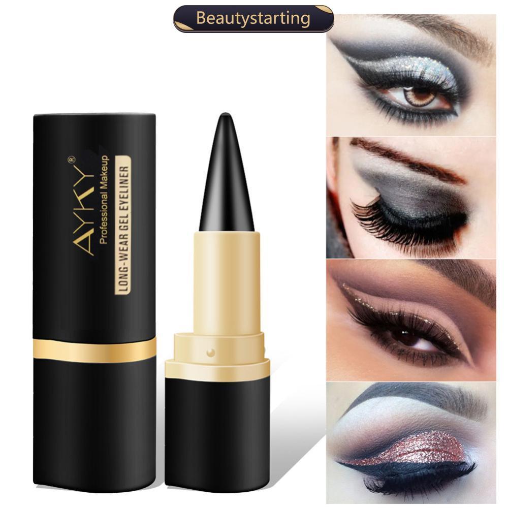 BEAUTYSTARTING Delineador Em Gel À Prova D'água Fosco , Secagem Rápida , Longa Duração , De Manchas , Lápis Líquido Crem