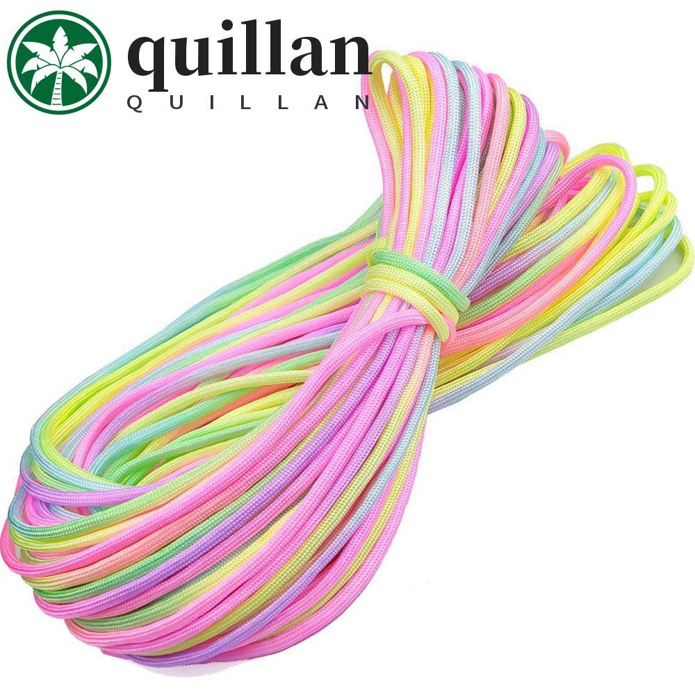 QUILLAN Arco-Íris Paracord Corda Pára-Quedas Cordão Equipamento De Sobrevivência Pulseira Escalada Acampamento Equipamen