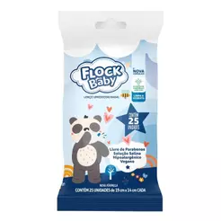 Lenço Umedecido Nasal Flock Baby Kids 25 Unidades