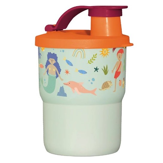 Copo colors 225ml com bico Folclore Tupperware