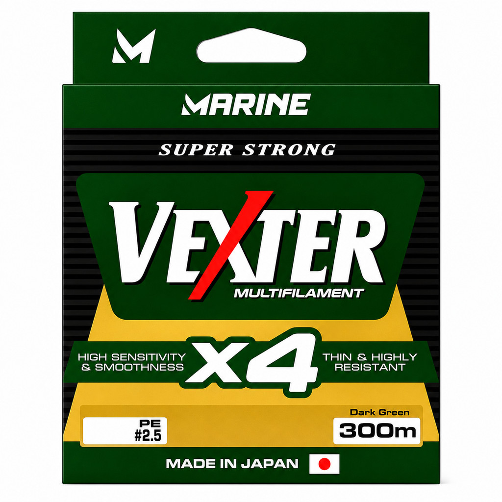 Linha Multifilamento X4 Vexter 4 fios 300m - Japão - Escolha sua Libragem