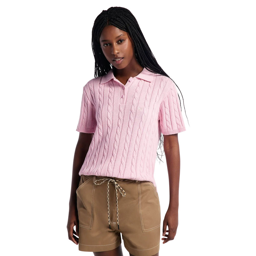 Blusa Hering Polo Feminina Em Tricô Trançado