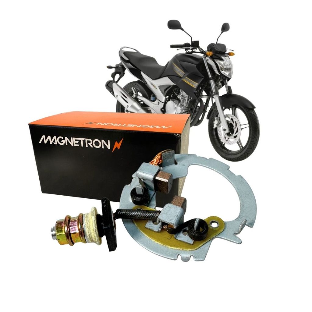 Porta Escova Motor de Partida Arranque Para Yamaha Ys 250 Fazer 2006 a 2011 Magnetron 90205000