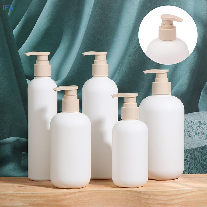 IFA-Chefe 200-500ml Branco Vazio Bomba De Plástico Loção Shampoo Garrafa High-end Garrafas De Cosméticos Cabeça Da Acríl