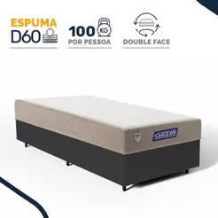 Cama Box com Colchão Gazin de Espuma D60 Double Face Force PLUS Solteiro 88cm