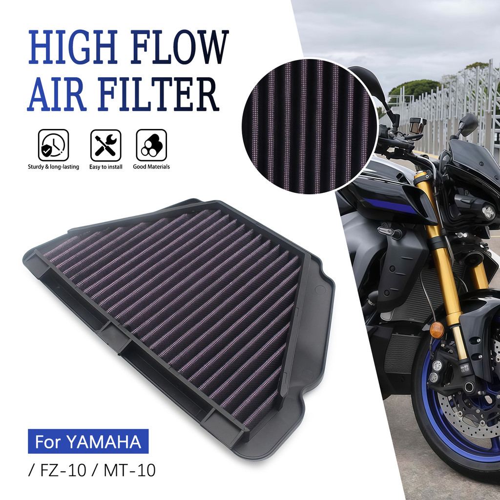 Para Yamaha FZ-10 MT MT10 YZF R1 Peças Da Motocicleta Filtro De Ar Elemento Mais Limpo