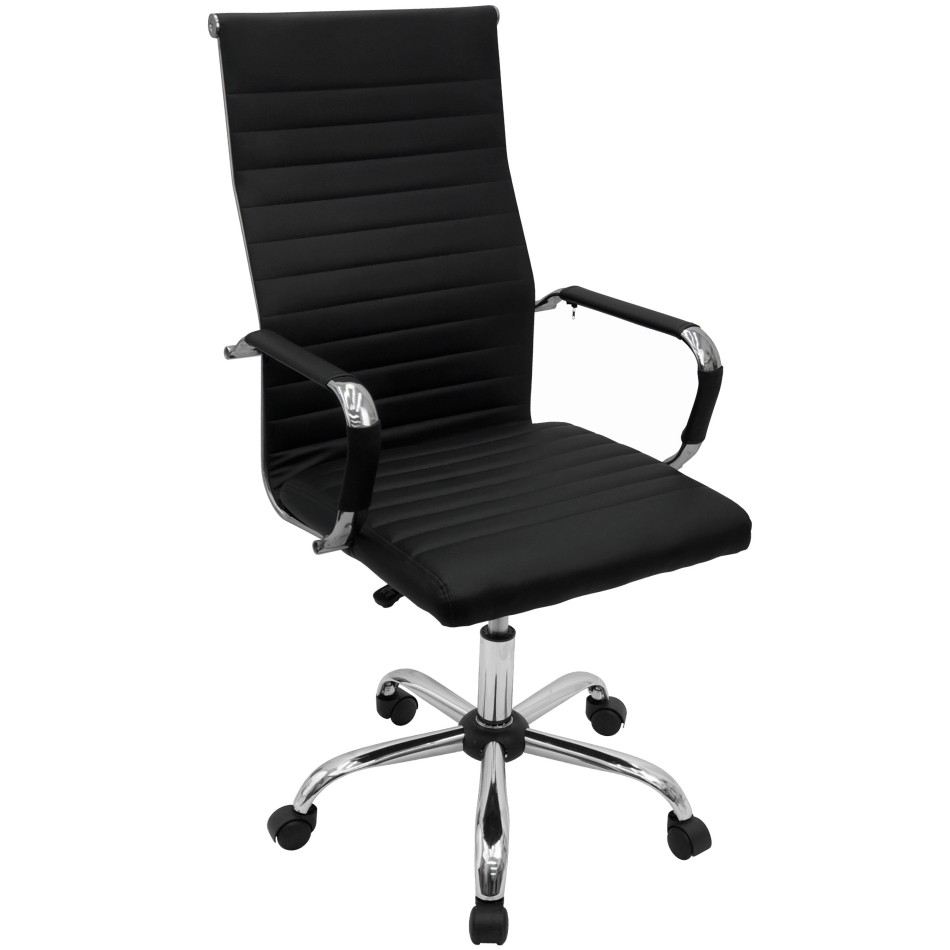 Cadeiras Eames Esteirinha Presidente Diversas Estofada Couro