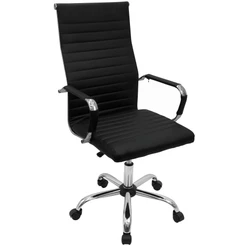 Cadeiras Eames Esteirinha Presidente Diversas Estofada Couro