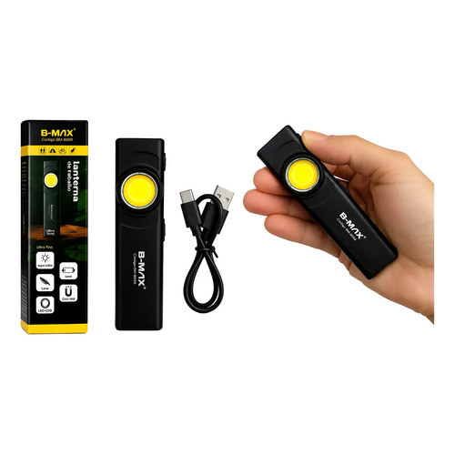 Lanterna Serviço oficina mecânica camping EDC Fina Compacta Com Imã Clip Led Recarregável