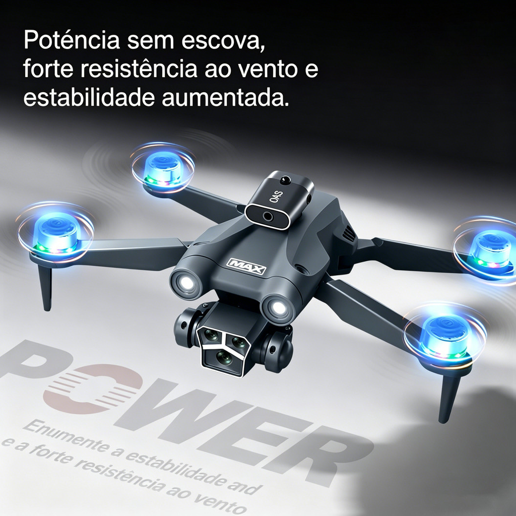 Quadcopter Drone FPV com Wifi, Controle Remoto e Câmera de Fotografia Aérea ANJGG BRASIL