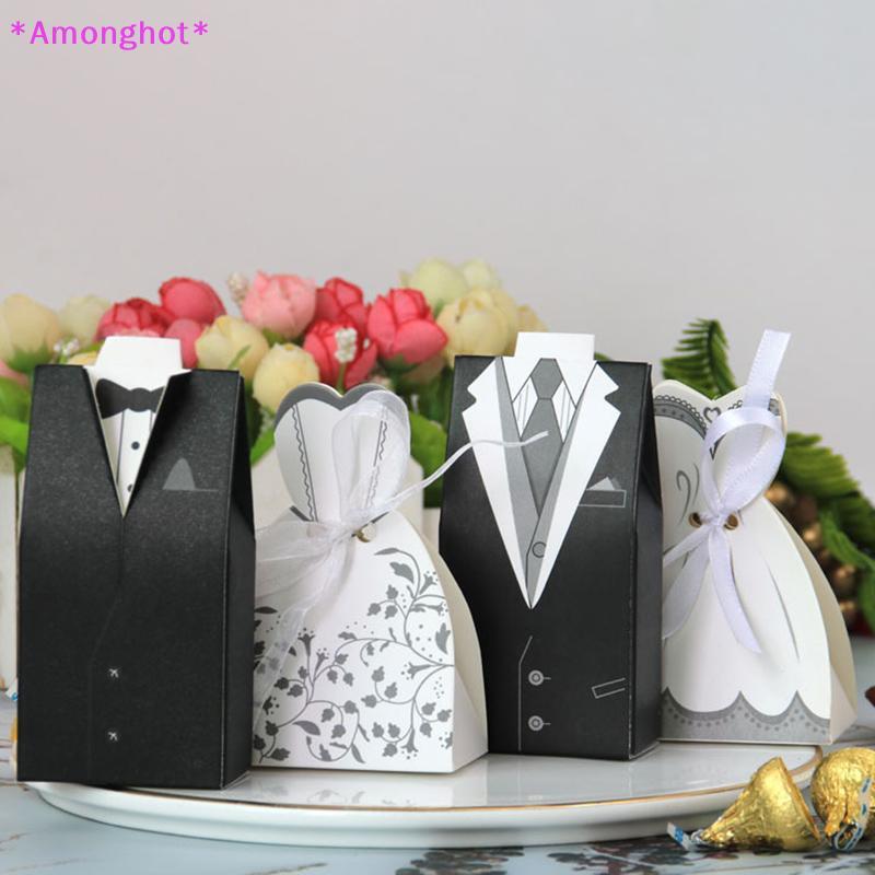 Entrehot > 20 Pçs/Lote Vestidos De Noiva E Noivo Caixa De Doces De Casamento Sacos De Presente DIY Decoração Novo