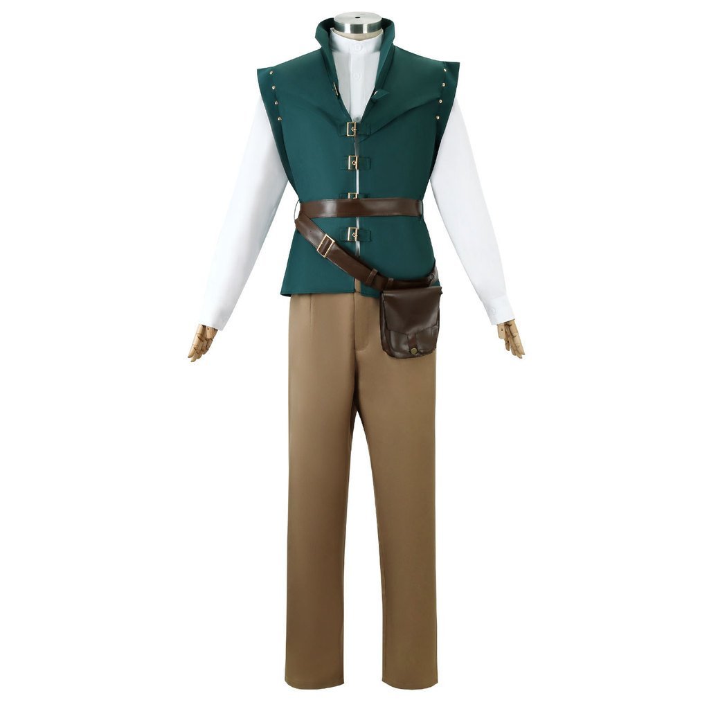 Cosplay de Flynn Rider de Tangled: Romance Mágico, Fantasia de Príncipe Lettuce para Festas e Exposições de Quadrinhos