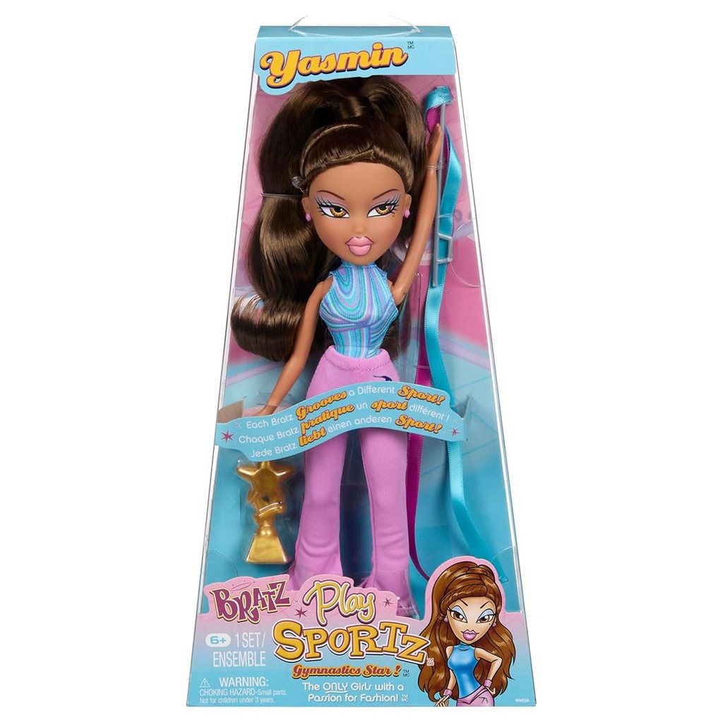 Boneca De Ginástica Bratz Play Sportz Yasmin