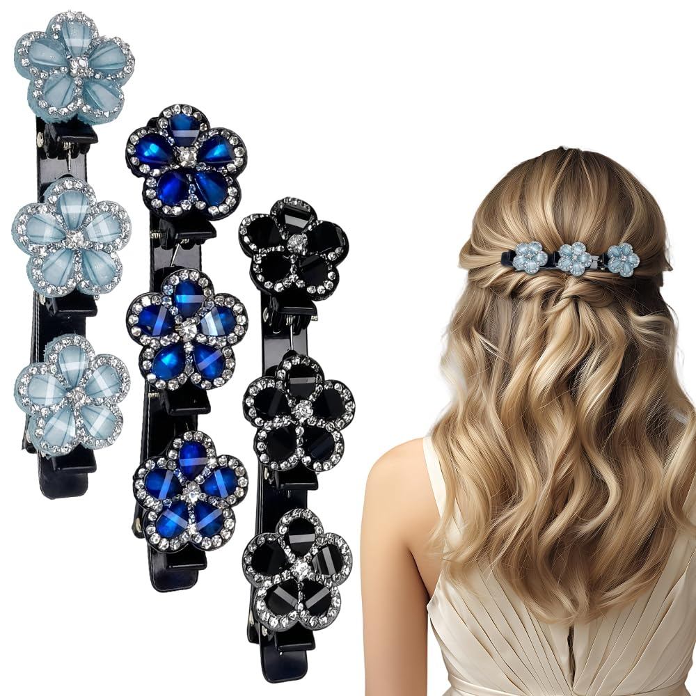 2 x presilhas de cabelo, 2025 presilhas de cabelo com pedras de cristal brilhantes, presilha de cabelo, presilhas elegan
