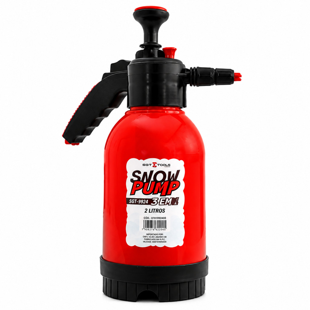 Snow Foam Manual Pulverizador Manual 2 Litros Snow Pump 3 Em 1 Sgt Tools