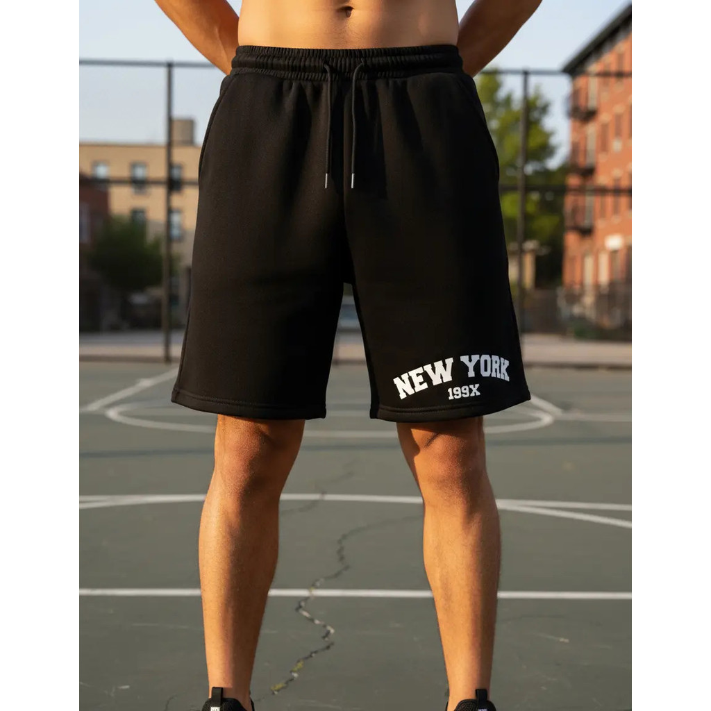 Bermuda Unissex De Moletom Nova York Com Estilo E Conforto