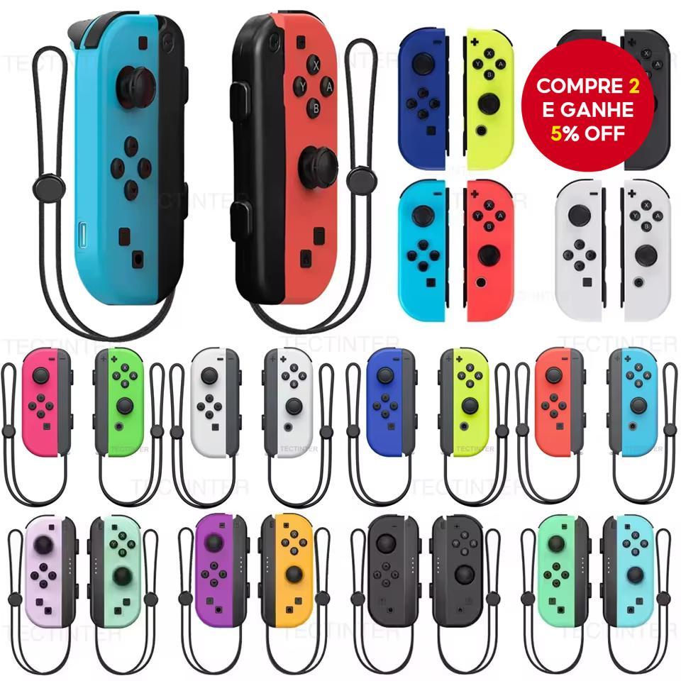 Controlador Sem Fio Bluetooth Para Nintendo Switch/NS Lite OLED Console Joycon Controle Gamepad De Vibração Dupla
