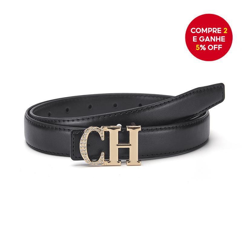 Moda Carta Cinto De Couro Preto Ouro CH Fivela Cintura Feminino Para Calças Vestidos Casual Chique Roupa Diária Acessóri