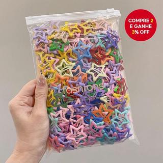 Grampos De Cabelo Com Estrela Colorida Para Meninas , Da Moda , Franja Lateral , Acessóri…
