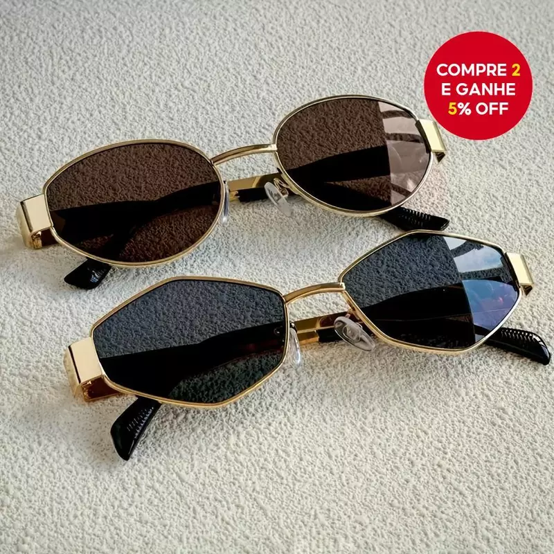 Óculos Vintage UV400: Promoção Imperdível! 🕶️