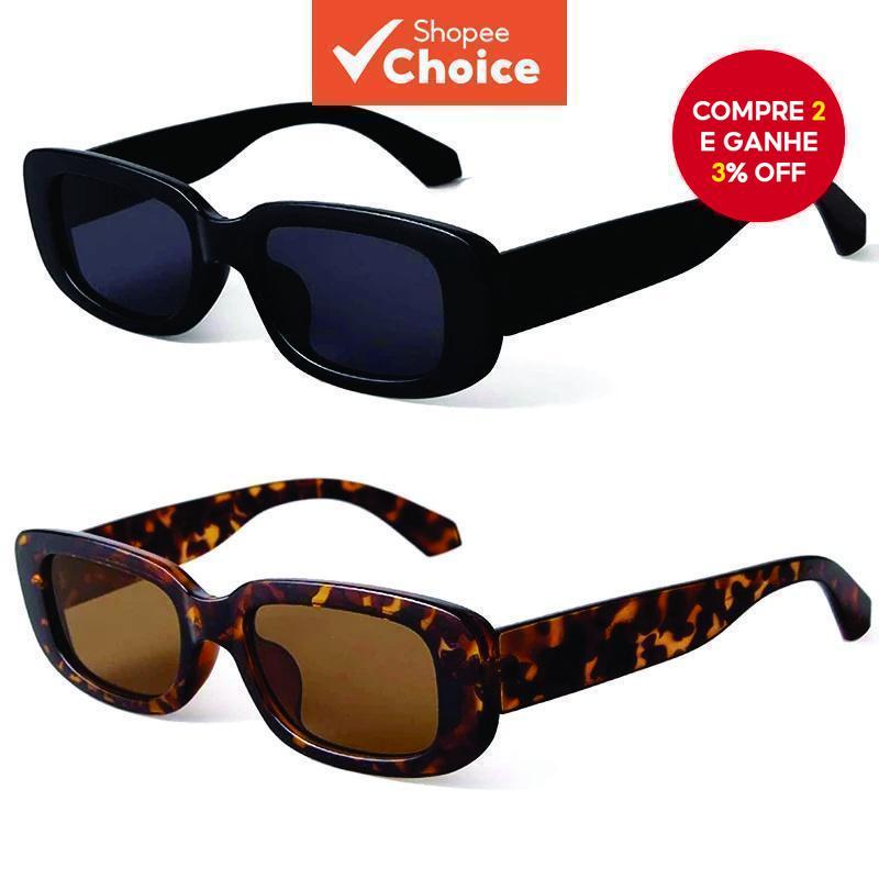 Óculos De Sol Quadrados Retrô Vintage Estilo Hip Hop Proteção UV400 Para Homens E Mulheres