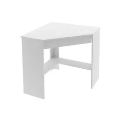 Mesa de Escritório Canto ME4169 c/ 1 Gaveta Branco - Tecno Mobili