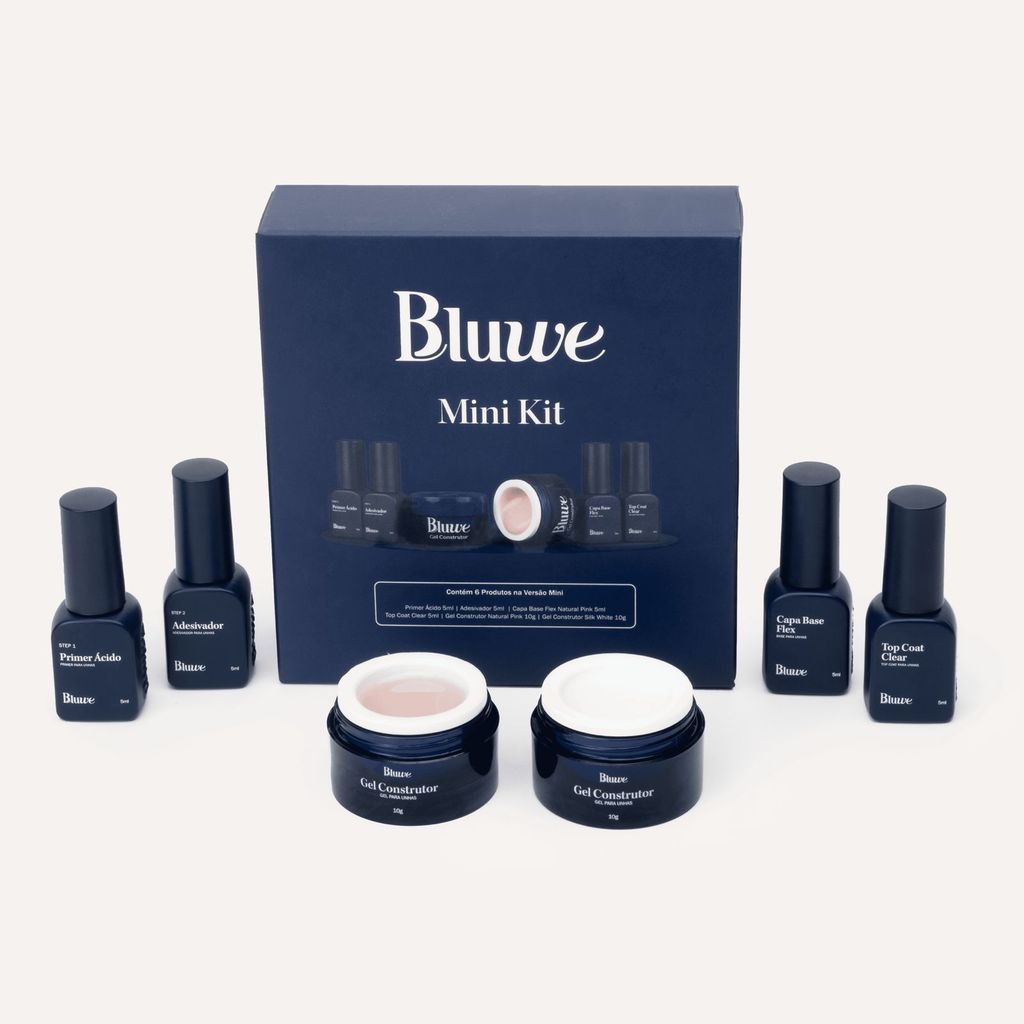 Mini Kit Bluwe – Preparadores e Géis Profissionais Blindagem