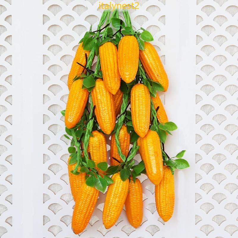 Billy Simulação Artificial Fruta Vegetal Milho Corda Para Restaurante Hotel Adereços