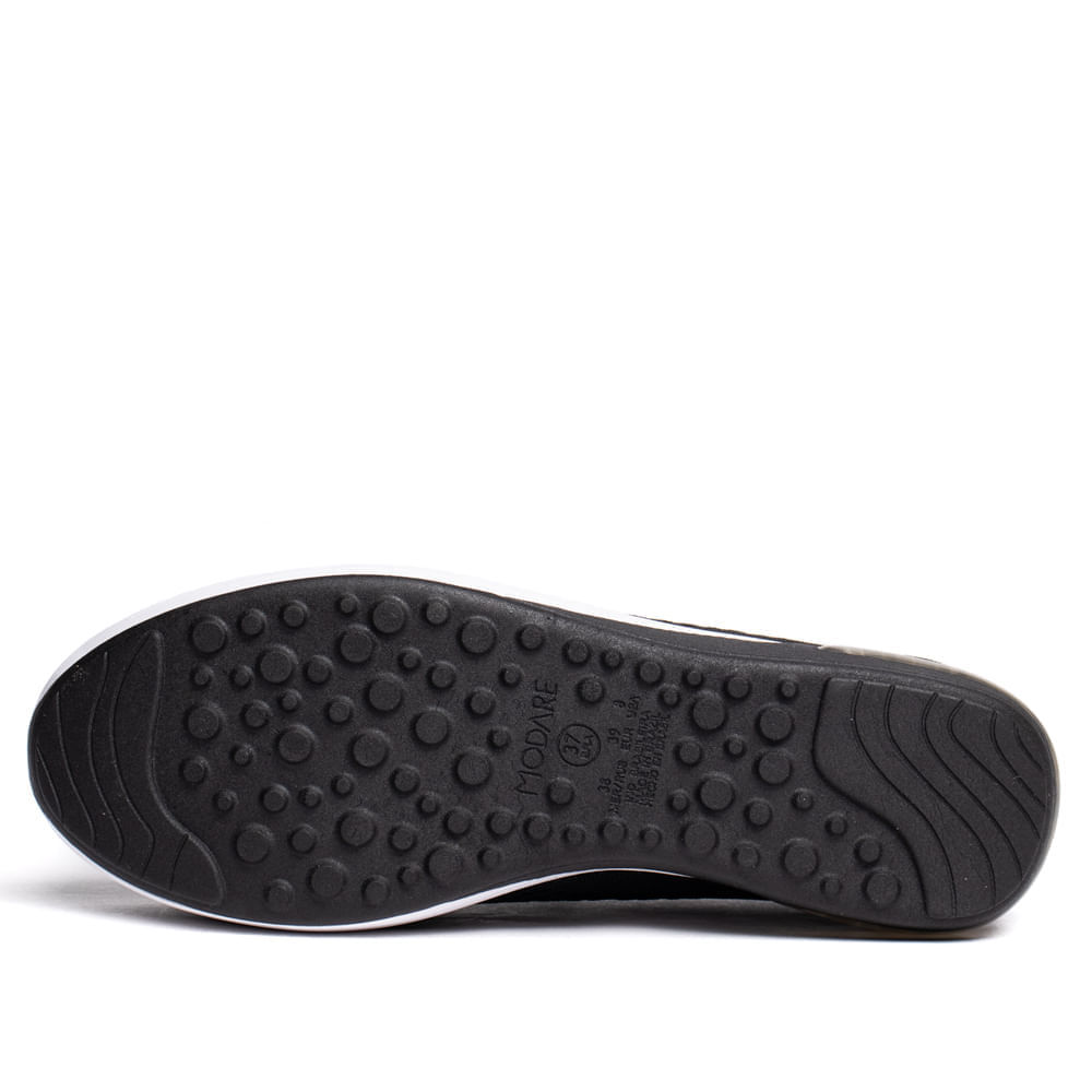 Tênis Feminino Modare Slip On Knit Ultracomfy Preto