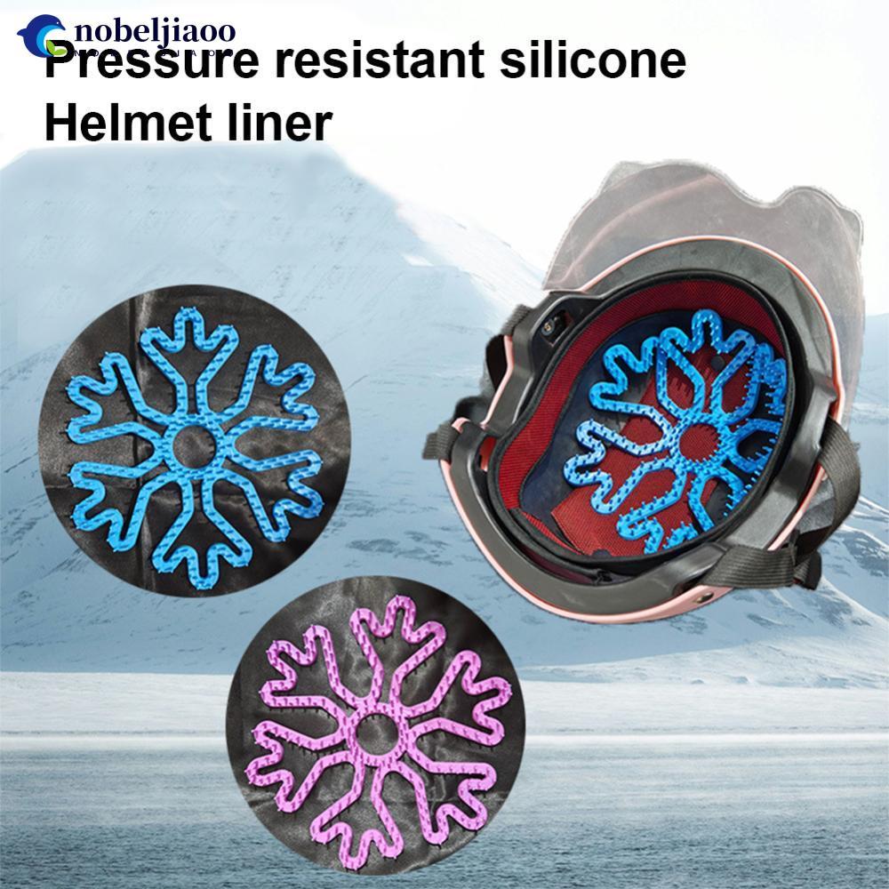 NOBELJIAOO Forro De Capacete De Motocicleta , Almofada De Silicone Anti-Deformação Para , Ventilação Respirável Ciclismo