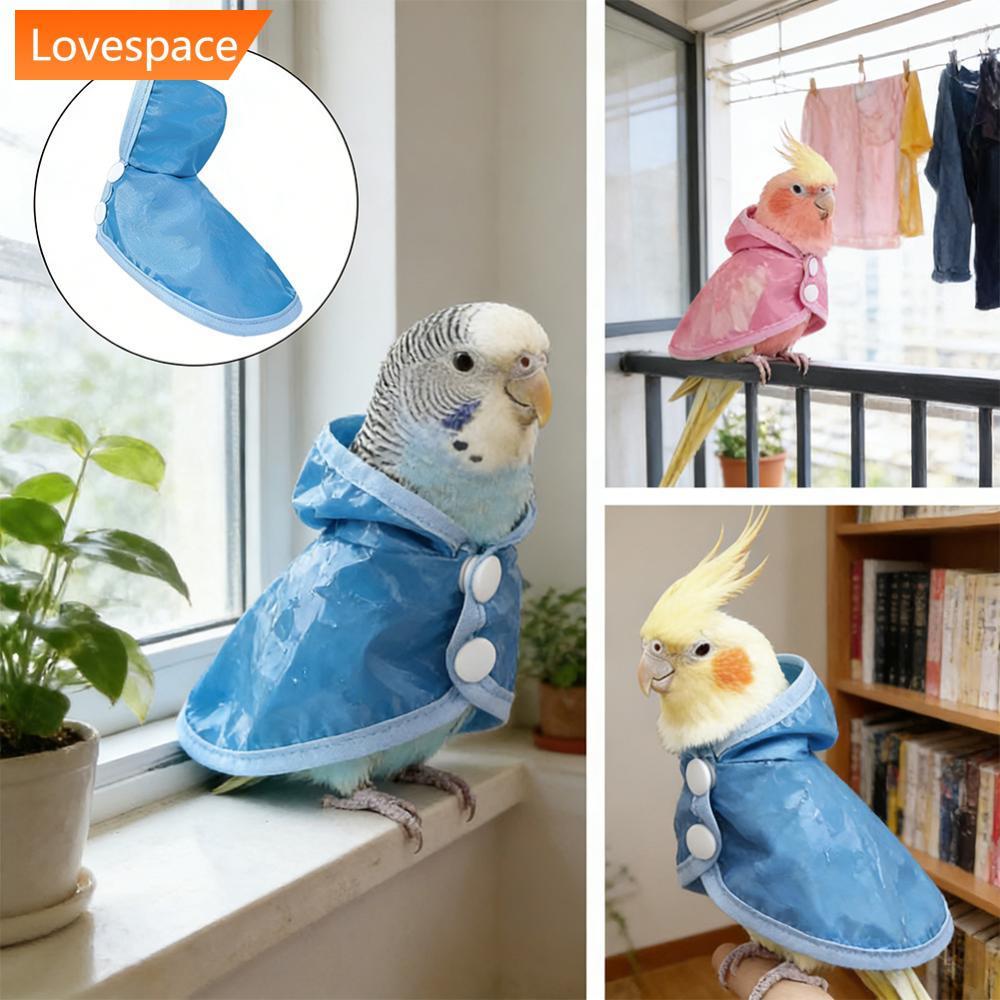LS-STORE Capa De Chuva Para Papagaio À Prova D'água Respirável Pássaros Animais De Estimação Pequenos Arnês Caminhada Ao