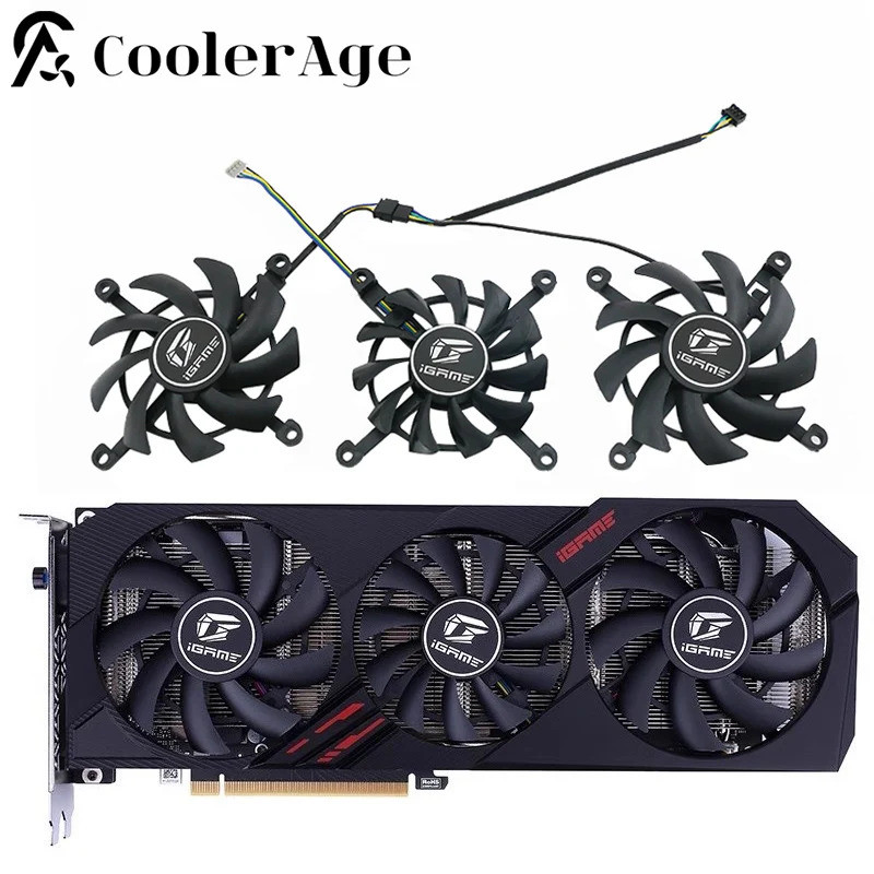 Eu Sou ​ 75MM 85MM GTX1650 GTX1660 RTX2060 Ultra OC Ventilador De Placa De Vídeo Para Colorido GTX 1650 1660 Refrigeraçã