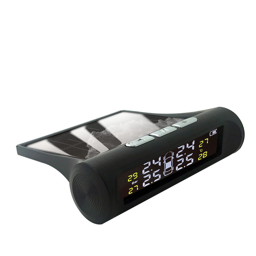 [Oferta Especial] Monitor de pressão de pneus movido a energia solar, dispositivo universal sem fio de alta densidade pa