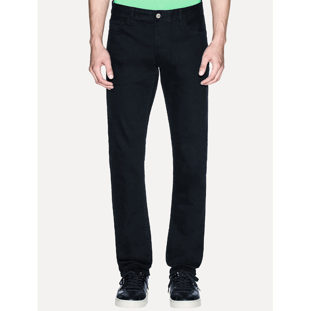 Calça Jeans Armani Exchange Masculina J14 Fleece Slim 5 Pockets Azul Marinho