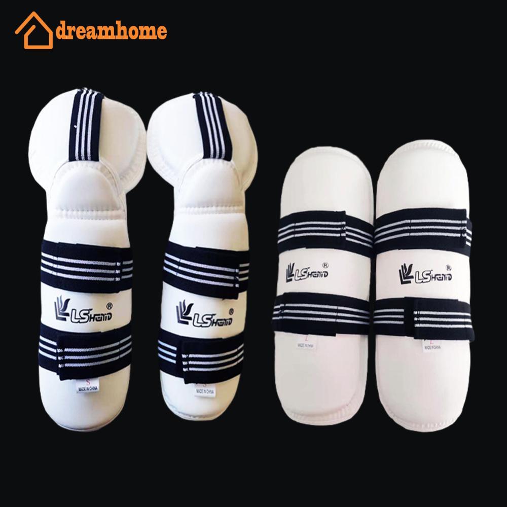 DREAMHOME Taekwondo Braço Perna Conjunto De Proteção Adulto Grosso Karate Boxe Sanda Artes Marciais Treinamento Esportes