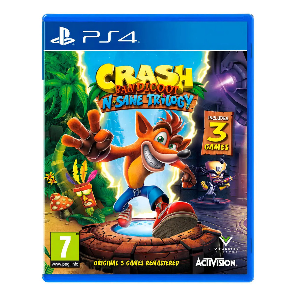 Crash Bandicoot N. Sane Trilogy - Ps4 - Mídia Física