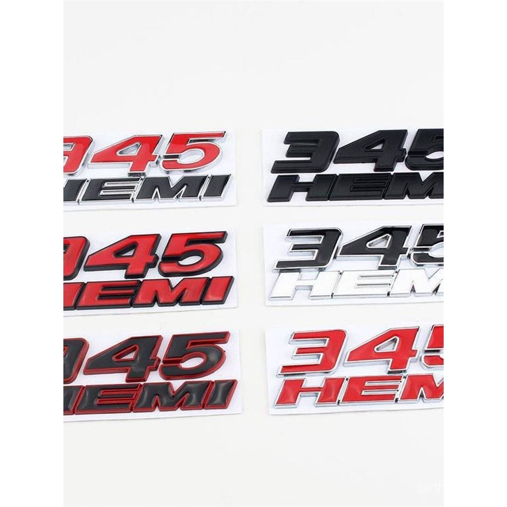 Novo produto adequado para Dodge 345 HEMI, modificado com adesivo metálico para carro com o logotipo da picape RAM 1500