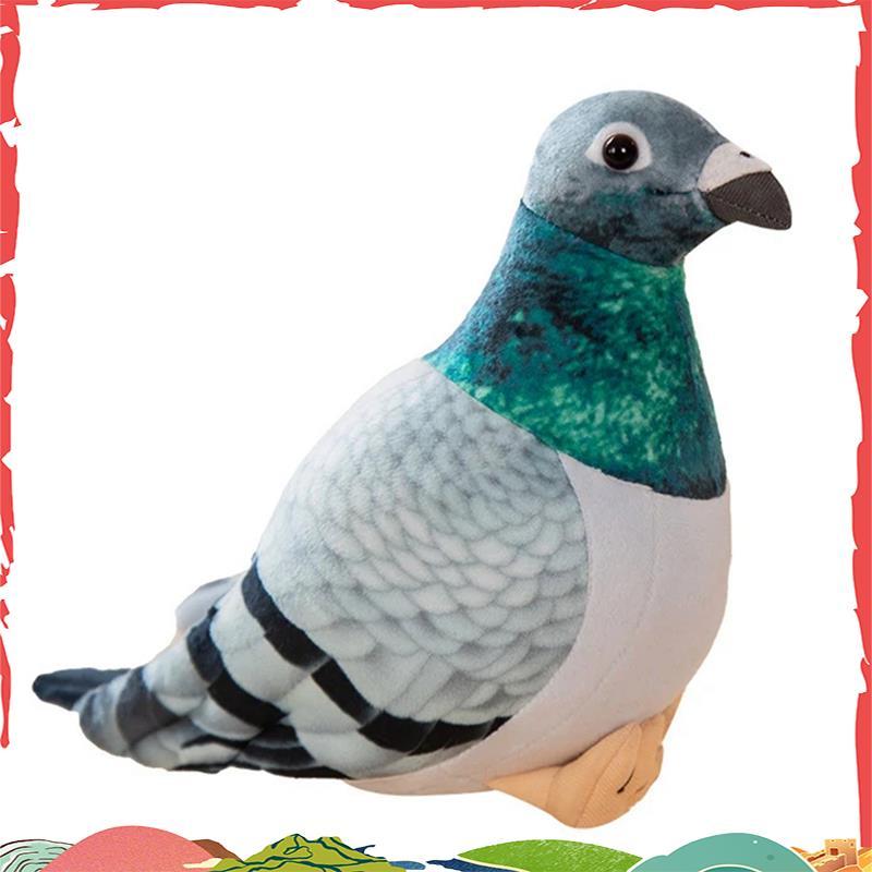Pássaro Brinquedo De Pelúcia Simulação Pombo Bonito Animal Boneca Fotografia Adereços Decoração Para Casa Presente