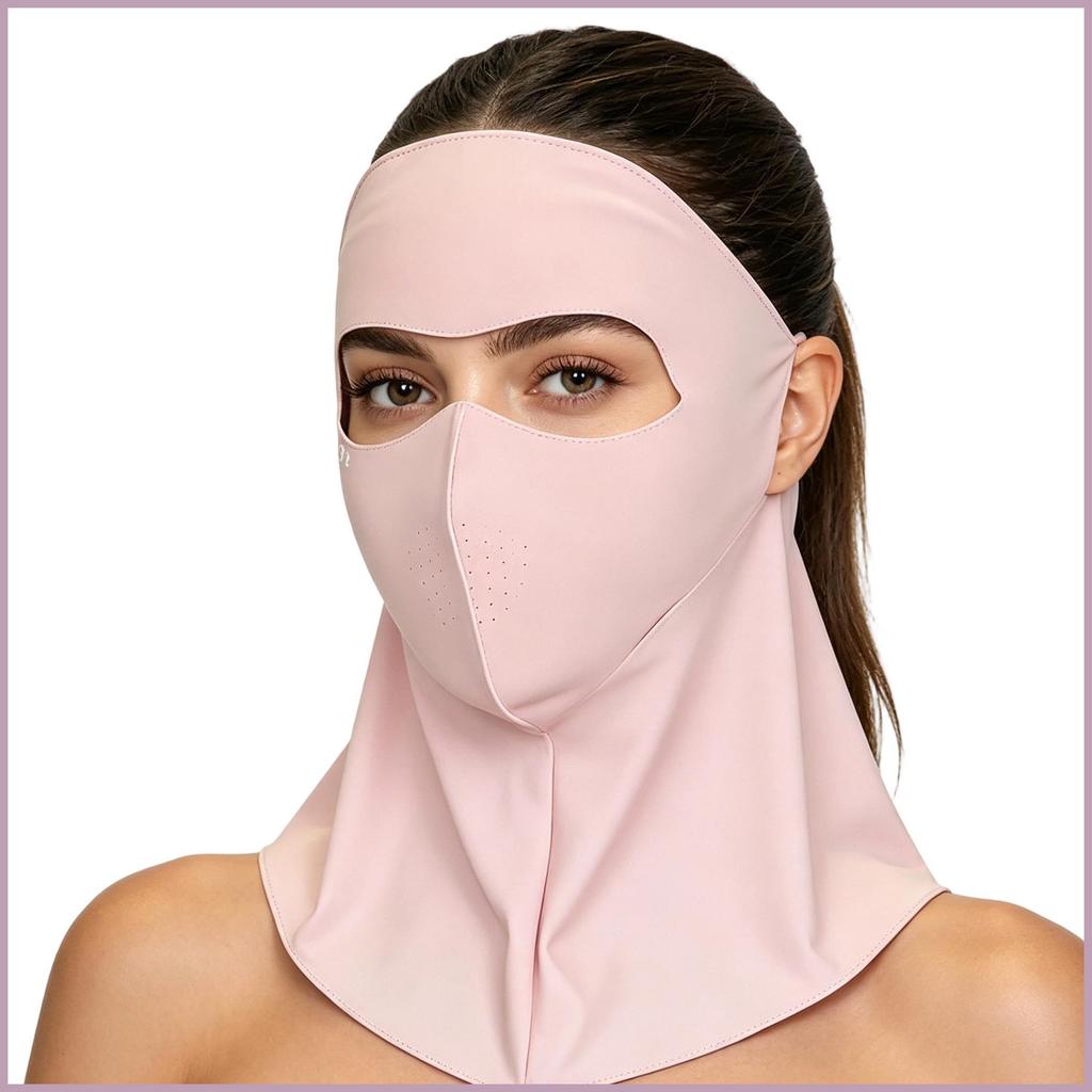 Proteção Solar Capa Facial UPF 50 Protetor De Pescoço Respirável Com Alça De Orelha Que Absorve O Suor Do Sol hyss2br