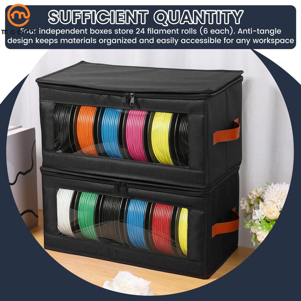 Detalhes do 4 Pçs Caixa De Armazenamento De Filamento Impressora 3D Recipiente Para Casa Escritório Oficina Estúdio SHOPSKC8064