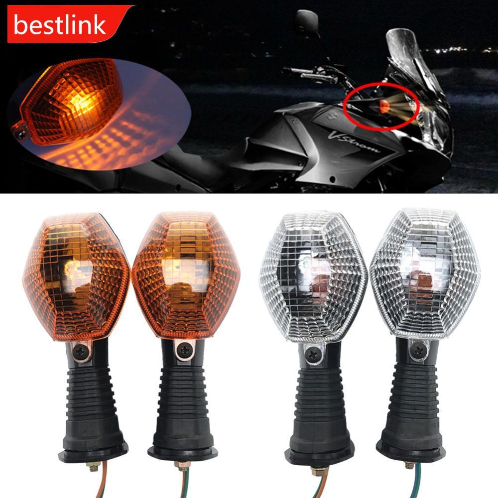 BESTLINK 2 Pçs Lâmpada Indicadora Da Motocicleta Sinal De Volta Frente Luz Traseira Apto Para Suzuki V-Strom DL 650 GSF