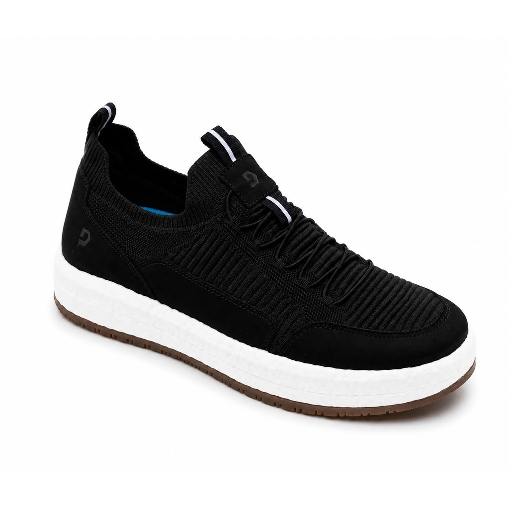Tênis Democrata Drake Pulse Knit Denim Preto Conforto