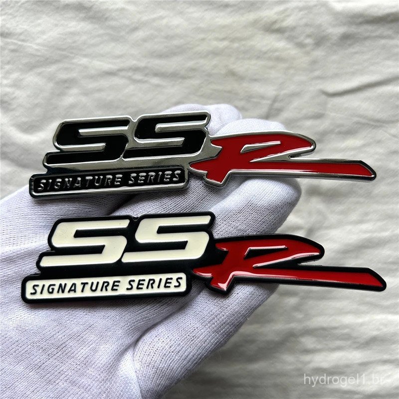 Emblema Adesivo 3D de Metal com Logo SSR para Porta-Malas Traseiro de Carro, Acessórios para Chevrolet SS R